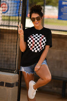 Distressed baseball tee