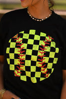 Distressed Softball tee