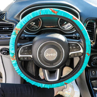 TURQUOISE STONE STEERING WHEEL COVER