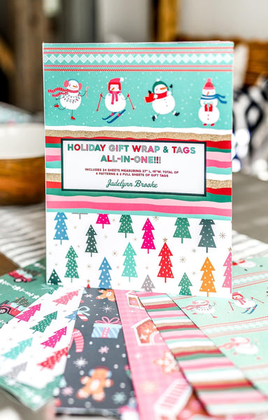 HOLIDAY GIFT WRAPS & TAGS KIT